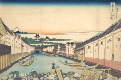 Nihonbashi en Edo, de la serie Treinta y seis vistas del monte Fuji, ca. 1830-32 de Katsushika Hokusai