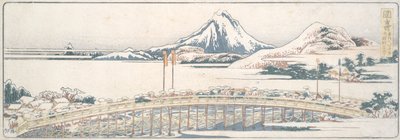 Okazaki, de la serie Cincuenta y tres mensajes de placeres primaverales de Katsushika Hokusai