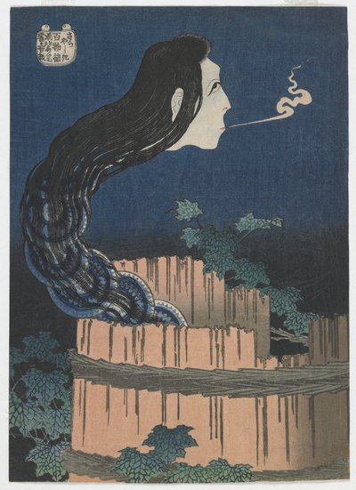 Cien cuentos de fantasmas: Sarayashiki, período Edo, 1831-32 de Katsushika Hokusai
