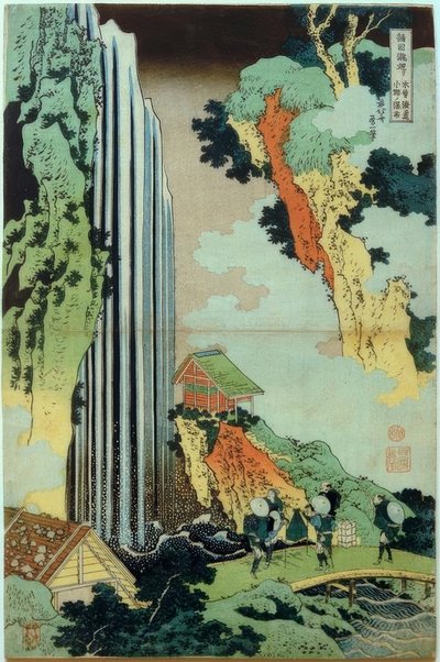 Cascada de Ono de Katsushika Hokusai