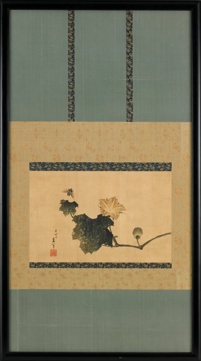 Vid de calabaza y mosca de caballo, ca. 1825-1833 de Katsushika Hokusai