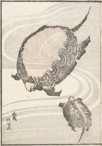 Estanque Sayama-ga-ike en la provincia de Musashi, 1817 de Katsushika Hokusai