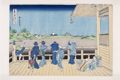 Salón Sazai del Templo de los Quinientos Arhats de Katsushika Hokusai
