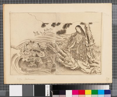 Escenas de la guerra entre Japón y Corea, finales del siglo XVIII-primera mitad del siglo XIX (tinta y aguada sobre papel) de Katsushika Hokusai