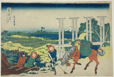 Provincia de Senju Musashi (Bushu Senju), de la serie "Treinta y seis vistas del monte Fuji (Fugaku sanjurokkei)" de Katsushika Hokusai