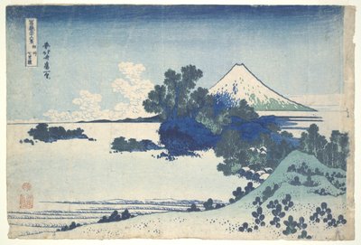 Shichiriga-hama en la provincia de Sagami, de la serie Treinta y seis vistas del monte Fuji de Katsushika Hokusai