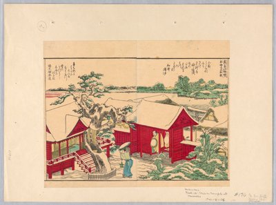 Templo sintoísta de Masashi de Katsushika Hokusai