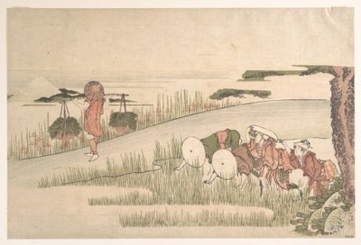 La primavera en los arrozales de Katsushika Hokusai