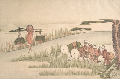 Primavera en los campos de arroz de Katsushika Hokusai