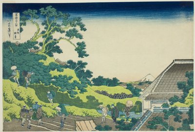 Surugadai en Edo, de la serie "Treinta y seis vistas del Monte Fuji" de Katsushika Hokusai