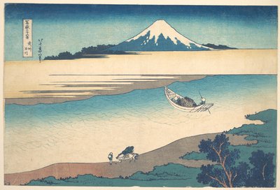 El río Tama en la provincia de Musashi (Bushū Tamagawa), de la serie «Las treinta y seis vistas del monte Fuji» (Fugaku sanjūrokkei) de Katsushika Hokusai