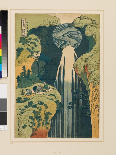 Las cataratas de Amida, en los confines de la carretera de Kiso de Katsushika Hokusai