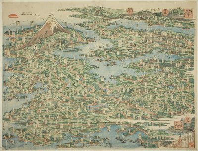 Los Lugares Famosos del Tokaido en una Vista de Katsushika Hokusai
