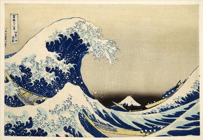 La gran ola de Kanagawa de la serie 36 vistas del monte Fuji de Katsushika Hokusai