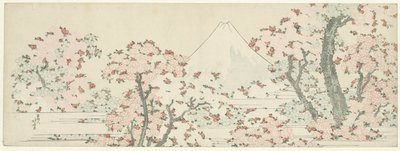 El Monte Fuji con cerezos en flor de Katsushika Hokusai