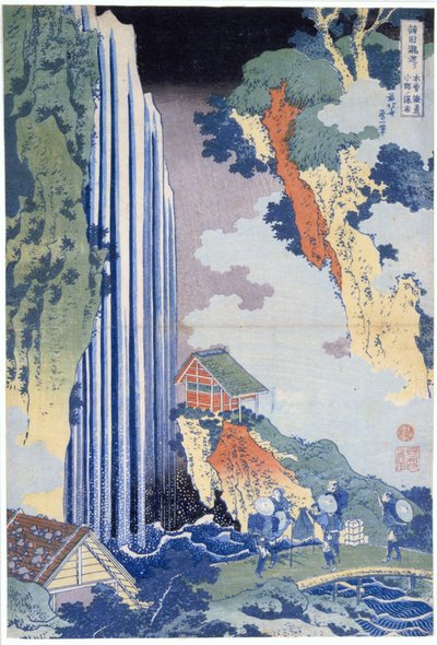 La cascada de Ono, en la ruta Kisokaido de Katsushika Hokusai