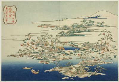 El Sonido del Viento en los Pinos en Ryuto, de la serie "Ocho Vistas de las Islas Ryukyu" de Katsushika Hokusai