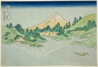 La superficie del agua en Misaka en la provincia de Koshu (Koshu Misaka suimen), de la serie "Treinta y seis vistas del monte Fuji (Fugaku sanjurokkei)" de Katsushika Hokusai