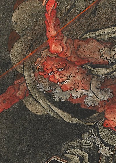 Dios del Trueno, Periodo Edo de Katsushika Hokusai