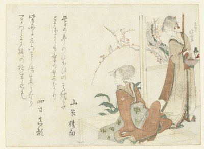 Dos mujeres en la veranda de Katsushika Hokusai