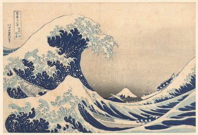 Bajo la ola de Kanagawa de Katsushika Hokusai