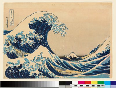 Bajo la ola de Kanagawa, siglo XX (xilografía) de Katsushika Hokusai