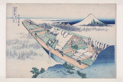 Ushibori en la Provincia de Hitachi de Katsushika Hokusai