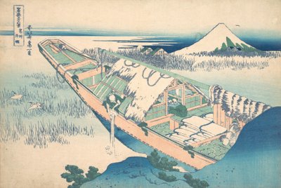 Ushibori en la provincia de Hitachi, de la serie Treinta y seis vistas de..., ca. 1830-32 de Katsushika Hokusai