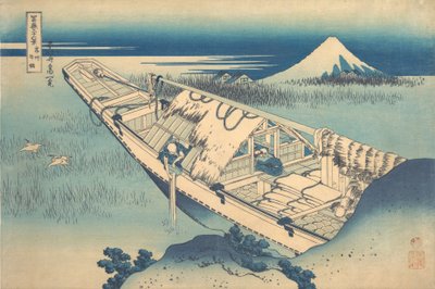Ushibori en la provincia de Hitachi Joshu Ushibori, de la serie Treinta y seis vistas de..., ca. 1830-32 de Katsushika Hokusai