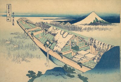 Ushibori en la provincia de Hitachi Joshu Ushibori, de la serie Treinta y seis vistas de..., ca. 1830-32 de Katsushika Hokusai