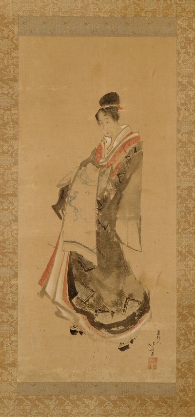 La cortesana andante de Katsushika Hokusai