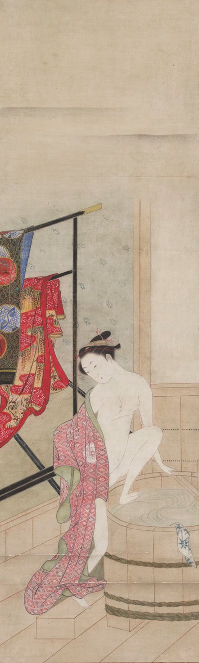 dama en el baño de Kawamata Tsunemasa