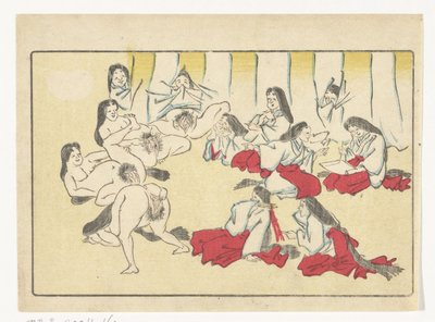 Ver Vaginas The Big Tail (título de la serie) de Kawanabe Kyosai