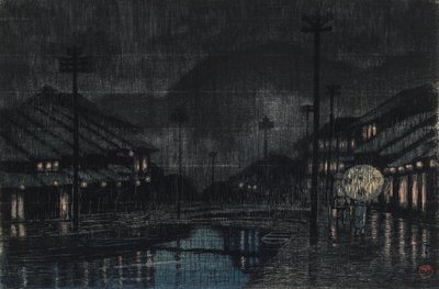 Eve people g line miembro Tajima Kinosaki de Kawase Hasui
