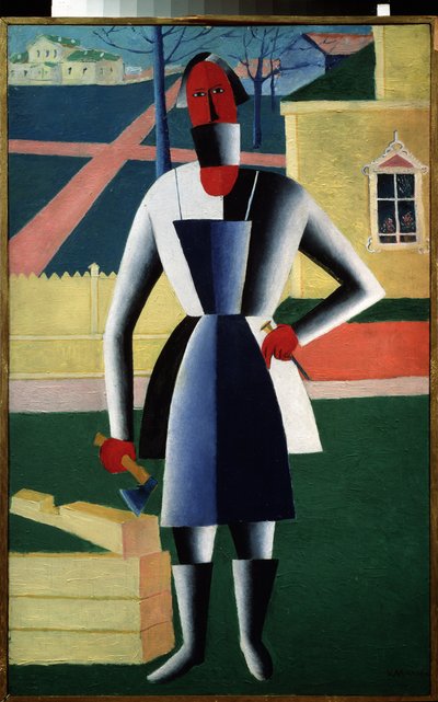 Un carpintero de Kazimir Severinovich Malevich