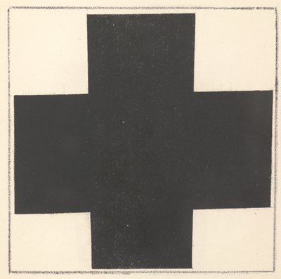 Cruz negra de "Suprematismo: 34 dibujos" de Kazimir Severinovich Malevich