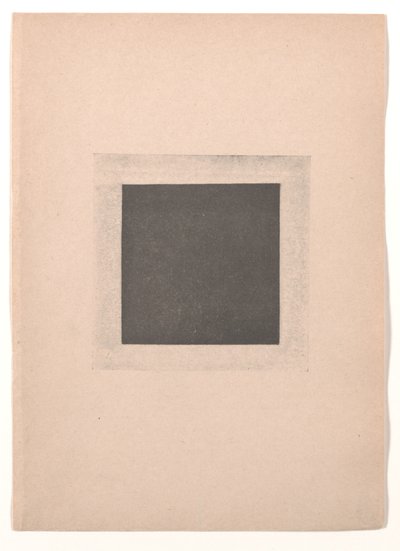 Cuadrado negro para "Del cubismo y el futurismo al suprematismo: Un nuevo realismo en la pintura" de Kazimir Severinovich Malevich