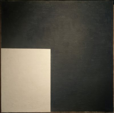 Blanco y negro. Composición suprematista de Kazimir Severinovich Malevich
