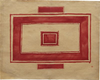 Plano del techo para el Teatro Rojo, Leningrado de Kazimir Severinovich Malevich