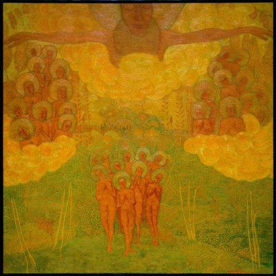 El triunfo del cielo (boceto para un fresco) de Kazimir Severinovich Malevich