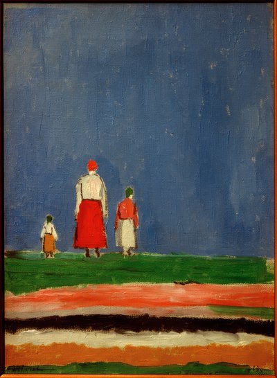 Tres figuras, 1928 de Kazimir Severinovich Malevich