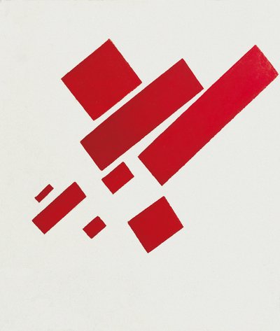 Ocho rectángulos rojos de Kazimir Severinovich Malevich