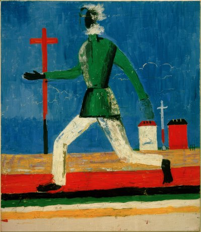 Hombre corriendo de Kazimir Severinovich Malevich