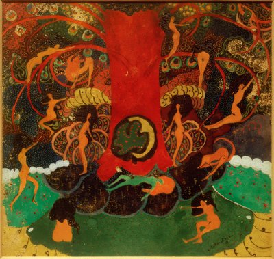 Árbol de la vida y dríades de Kazimir Severinovich Malevich