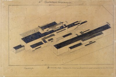Edificios modernos de Kazimir Severinovich Malevich