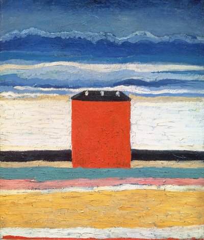 Casa roja, 1932 de Kazimir Severinovich Malevich