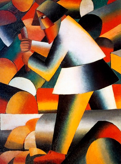 El leñador, 1912 de Kazimir Severinovich Malevich