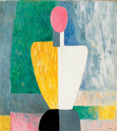 Figura de torso con cara rosada, 1928-1932 de Kazimir Severinovich Malevich