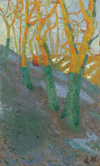 Árboles, c.1904 de Kazimir Severinovich Malevich
