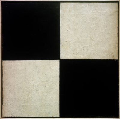 Cuatro cuadrados, 1915 de Kazimir Severinovich Malevich